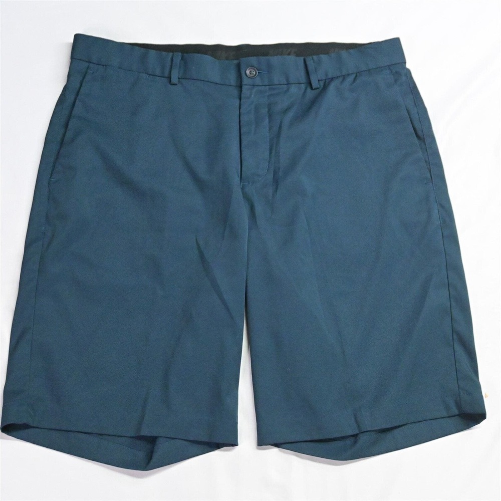 Nike 34 x 10" Dark Blue 833222-454 Flex Core Flat Front Dri Fit Tour Golf Shorts
